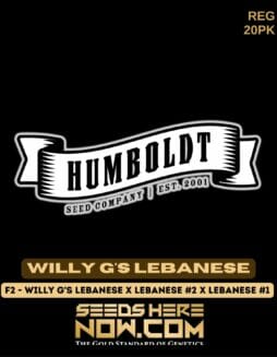 Humboldt Seed Company - Willy G's Lebanese {REG} [20pk]Humboldt Willy G's Lebanese