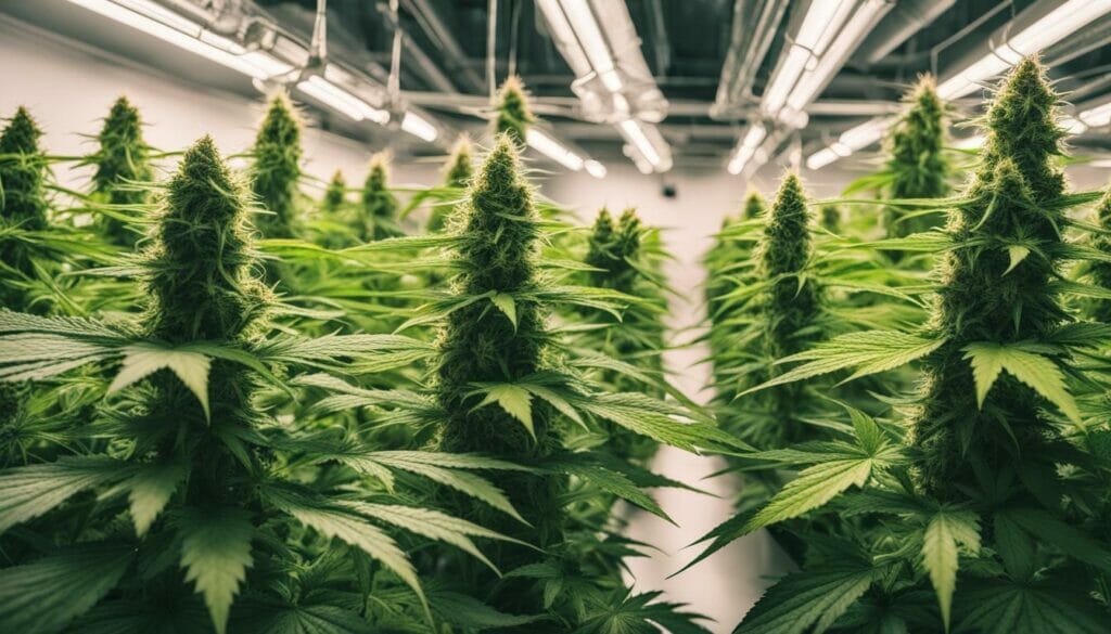 Cannabis Plants Growing