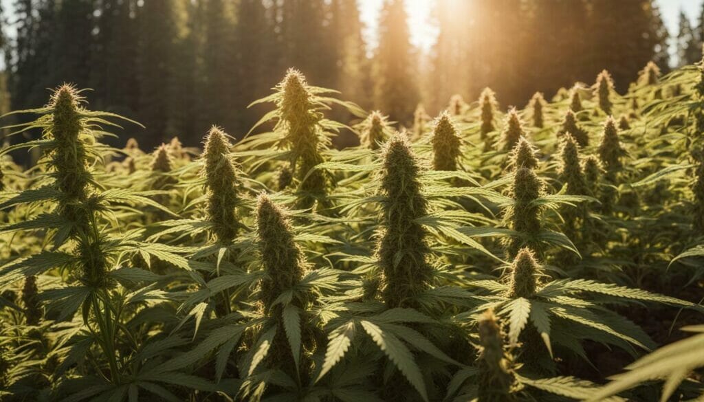 Cannabis Plants Growing in Soil
