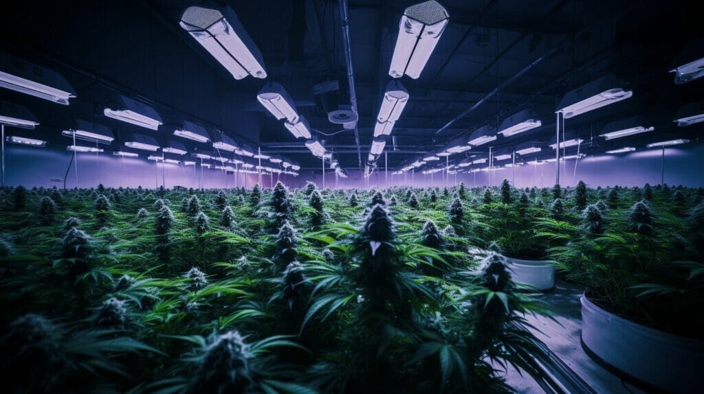 Sustainable Cannabis Production with Led Lights