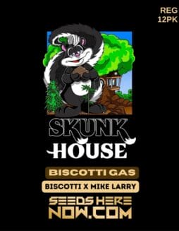 Skunk House Genetics - Biscotti Gas {REG} [12pk]Skunk House Genetics - Biscotti Gas Reg 12pk