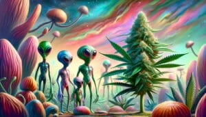 Discover the Otherworldly Alien Mints Strain