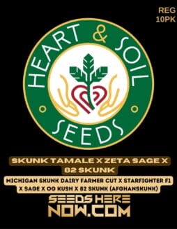 Heart & Soil Seeds - Skunk Tamale x Zeta SAGE x 82 Skunk {REG} [10pk]Heart & Soil Seeds - Skunk Tamale x Zeta SAGE x 82 Skunk {REG} [10pk]