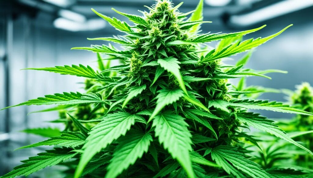 Healthy cannabis plant
