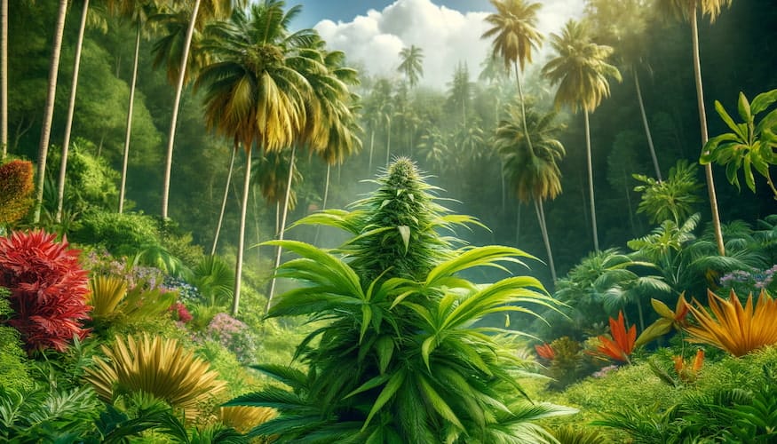 Cannabis Plant in Tropics