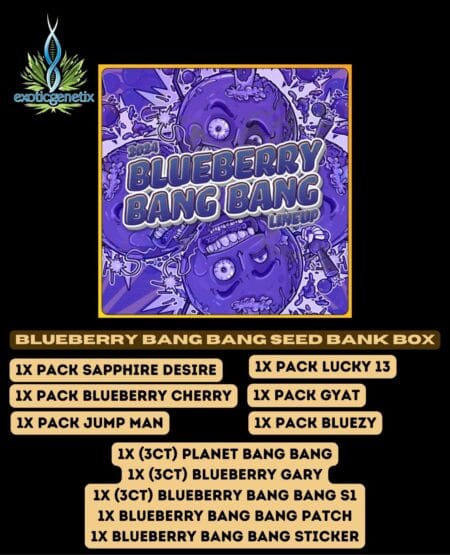 Exotic Genetix - Blueberry Bang Bang Seed Bank Box