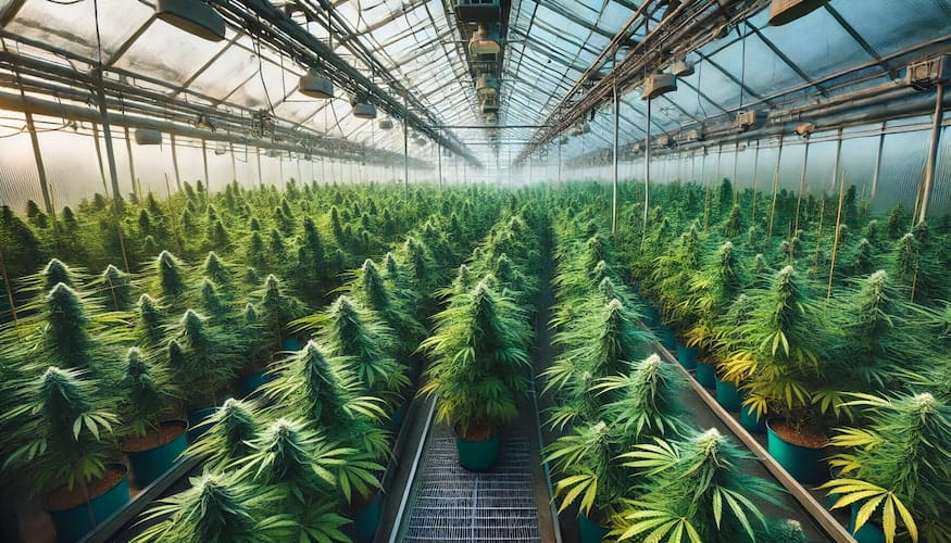 Greenhouse cannabis cultivation
