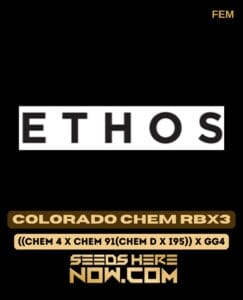 Colorado Chem RBX3 (Feminized) (space) Ethos Genetics
