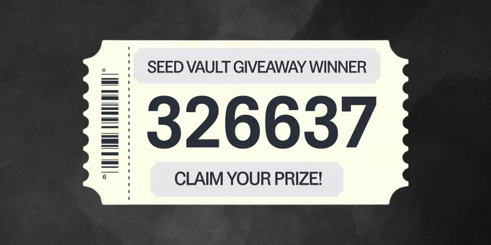 Seed Vault Giveaway Winner