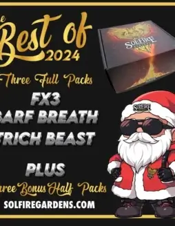 Packaging of Best of 2024 Box Set Feminized Cannabis Seeds by Solfire Gardens