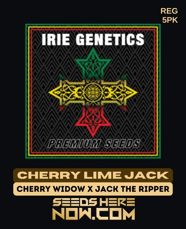 Cherry Lime Jack cannabis seeds by Irie Genetics featuring Cherry Widow and Jack The Ripper genetics
