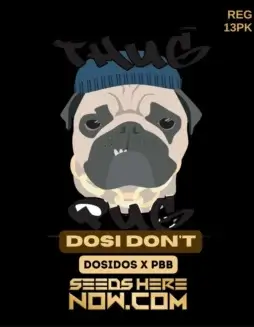 Dosi Don't Cannabis Seeds (space) Indica Dominant Hybrid by Thug Pug Genetics