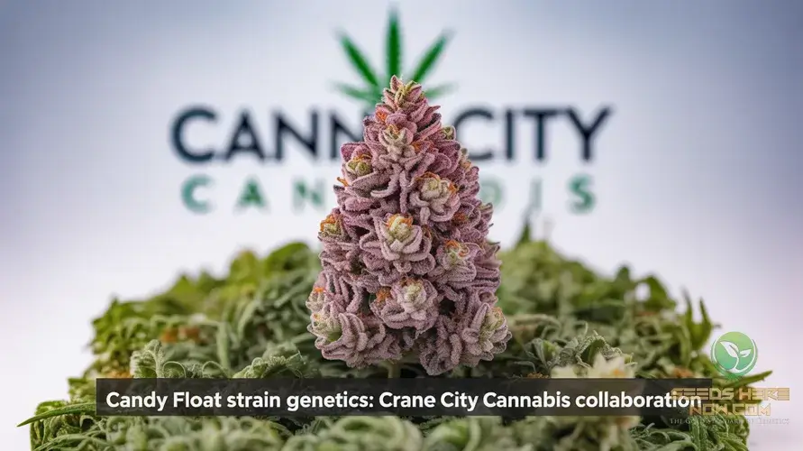 Colorful Candy Float strain with logo