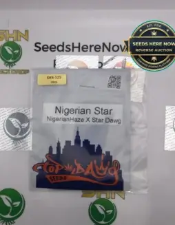 Nigerian Star regular cannabis seeds by Top Dawg Seeds (space) Seeds Here Now