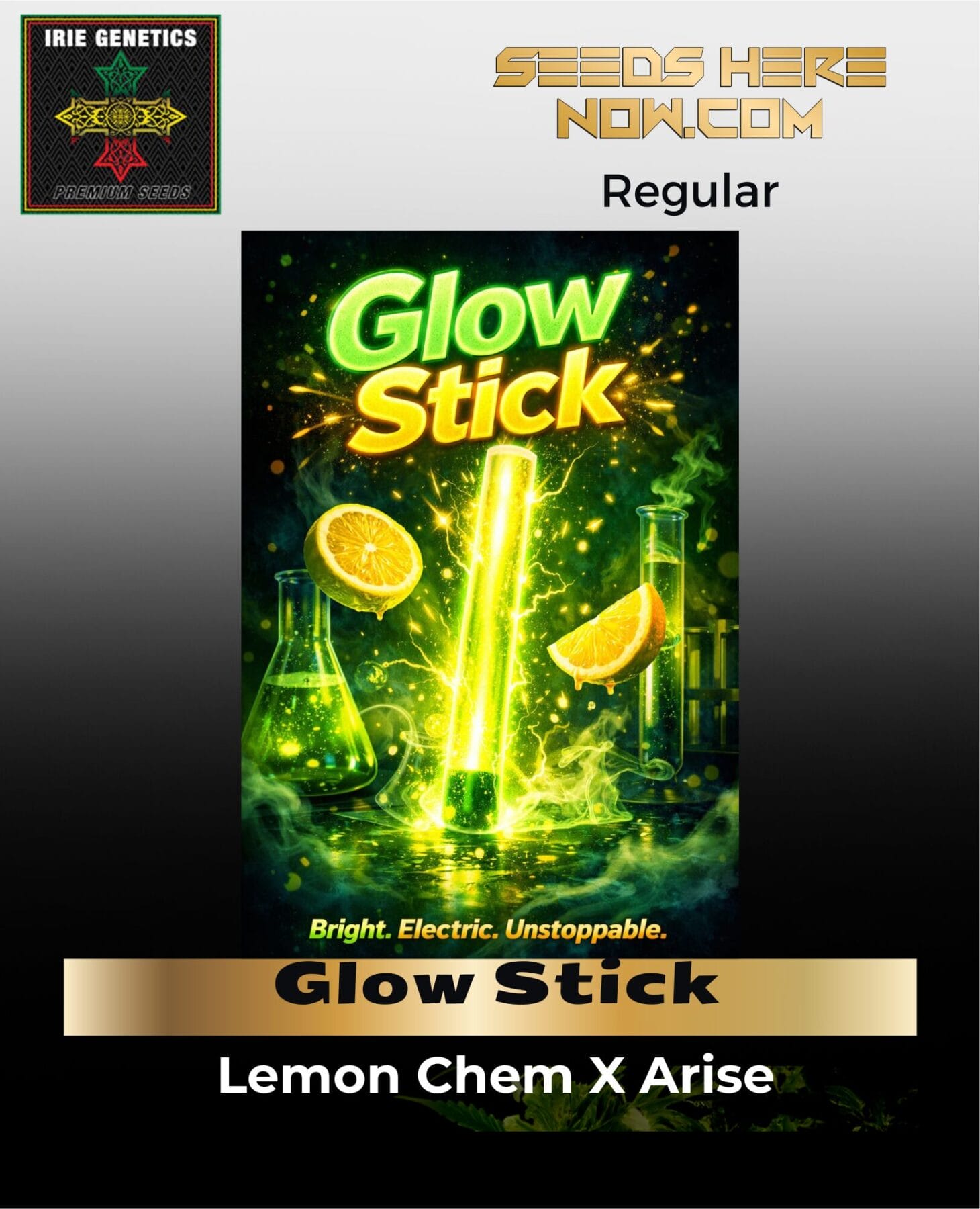 Glow Stick regular cannabis seeds by Irie Genetics - Seeds Here Now