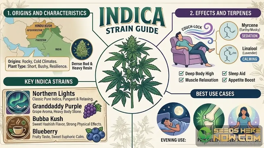 The Complete Guide to Indica Strains cannabis seeds – Seeds Here Now